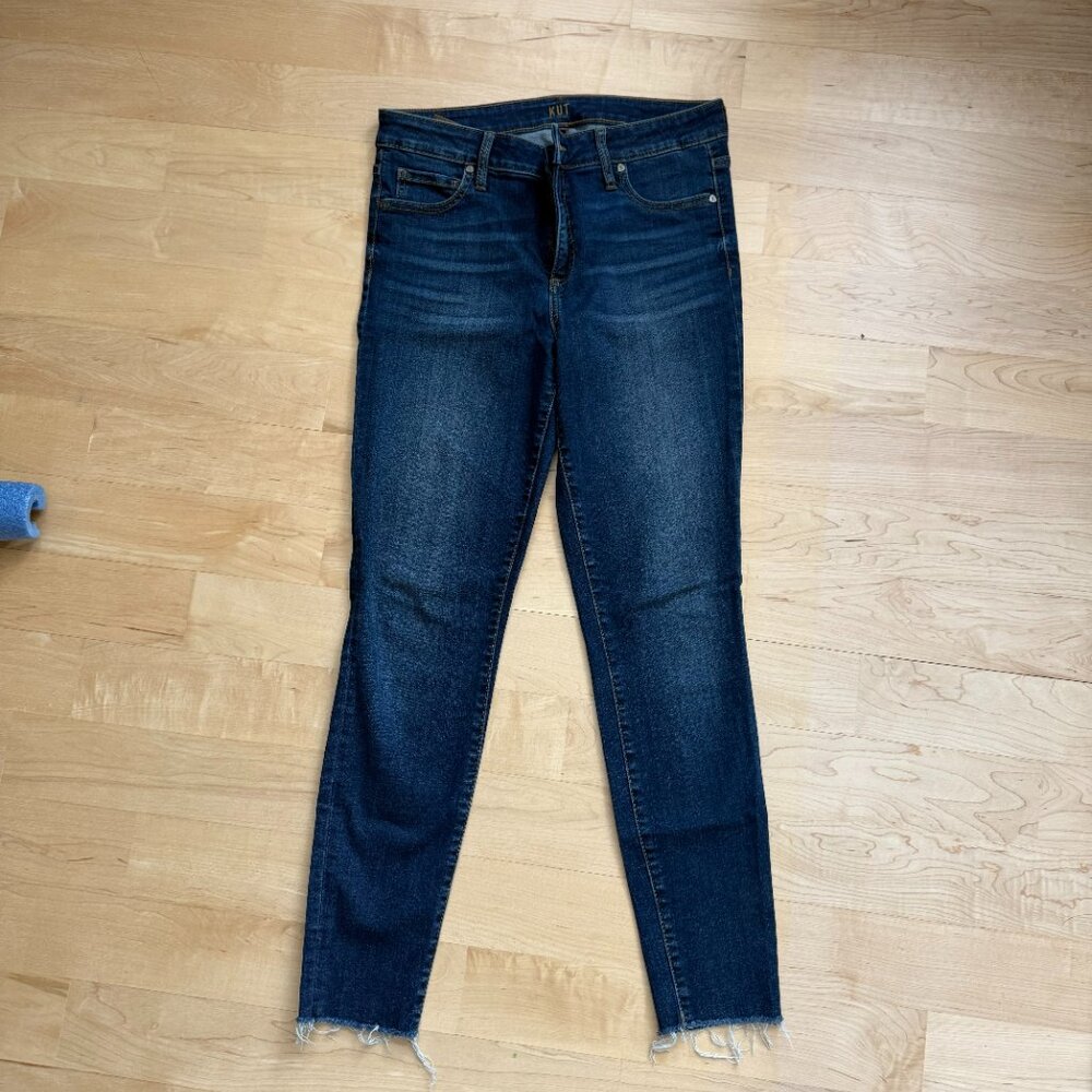 KUT from the Kloth High Rise Ankle Skinny